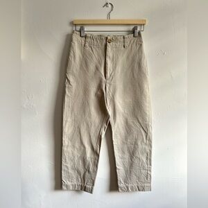 Margaret Howell - Beige Cropped Women's Pants - Size 1